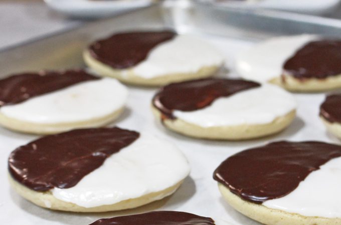 Vegan Black and White Cookies
