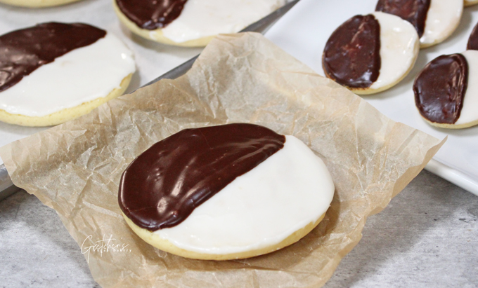 Vegan Black and White Cookies