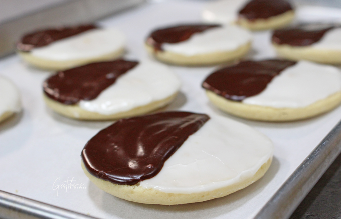 Vegan Black and White Cookies