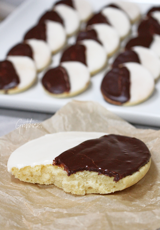 Vegan Black and White Cookies