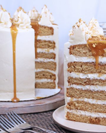 Vegan Butterbeer Cake