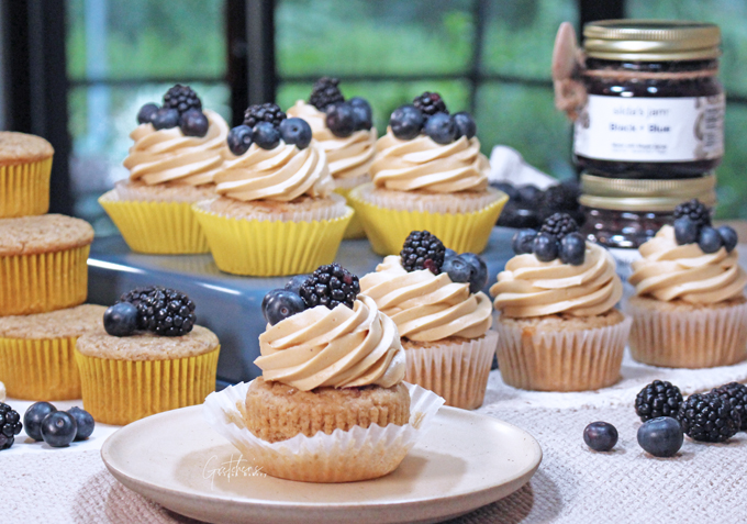 Peanut Butter and Jelly Cupcakes