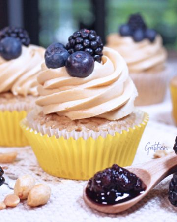 Peanut Butter and Jelly Cupcakes