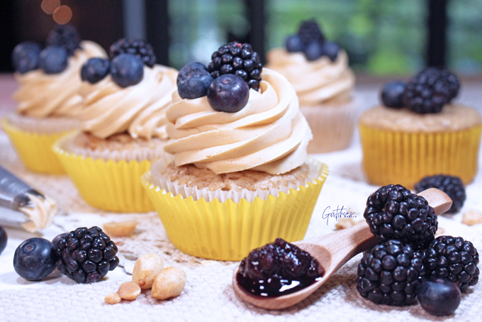 Peanut Butter and Jelly Cupcakes