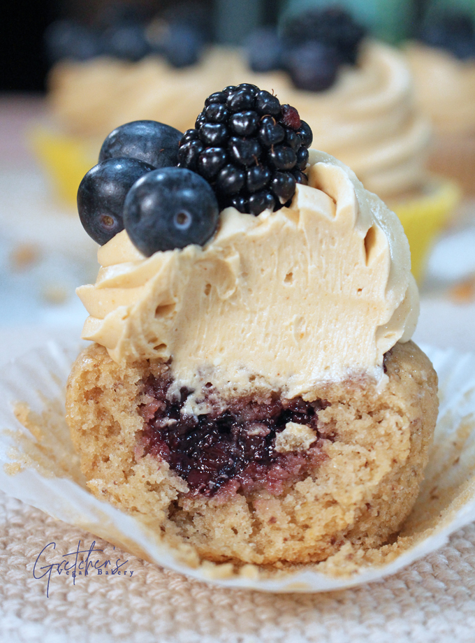 Peanut Butter and Jelly Cupcakes