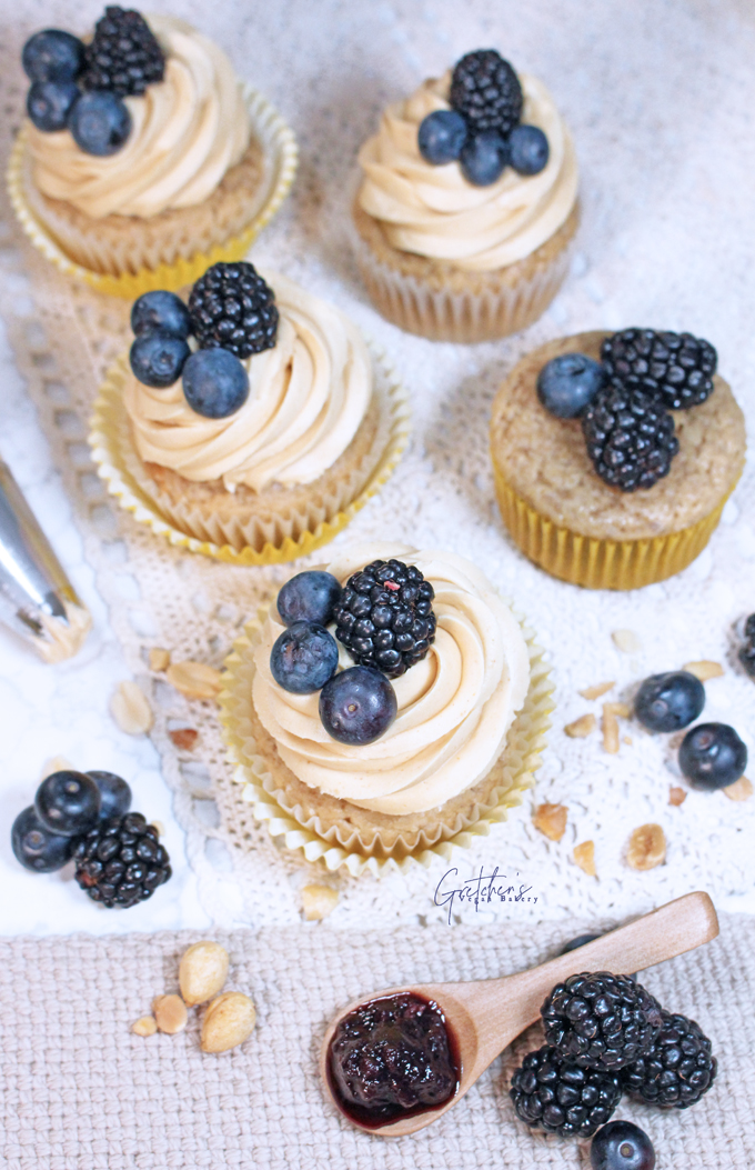 Peanut Butter and Jelly Cupcakes