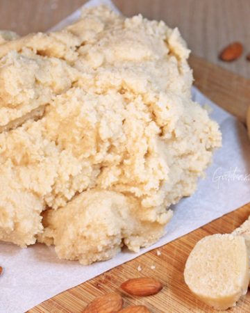 homemade vegan almond paste