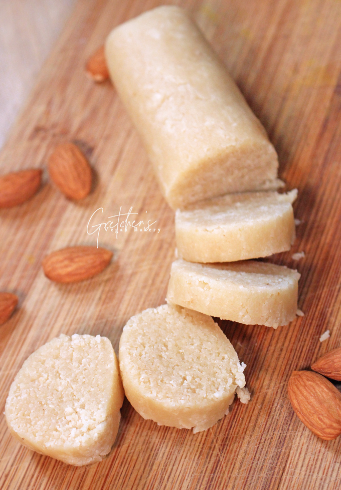 homemade vegan almond paste