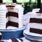 Black and White Cookie Cake