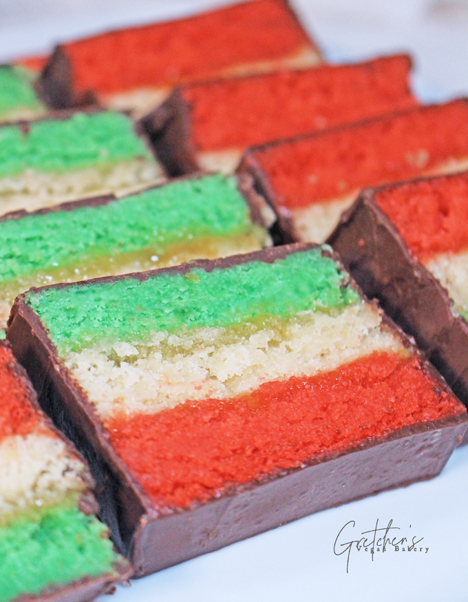 Vegan Rainbow Cookies