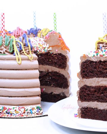 Vegan Chocolate Birthday Cake