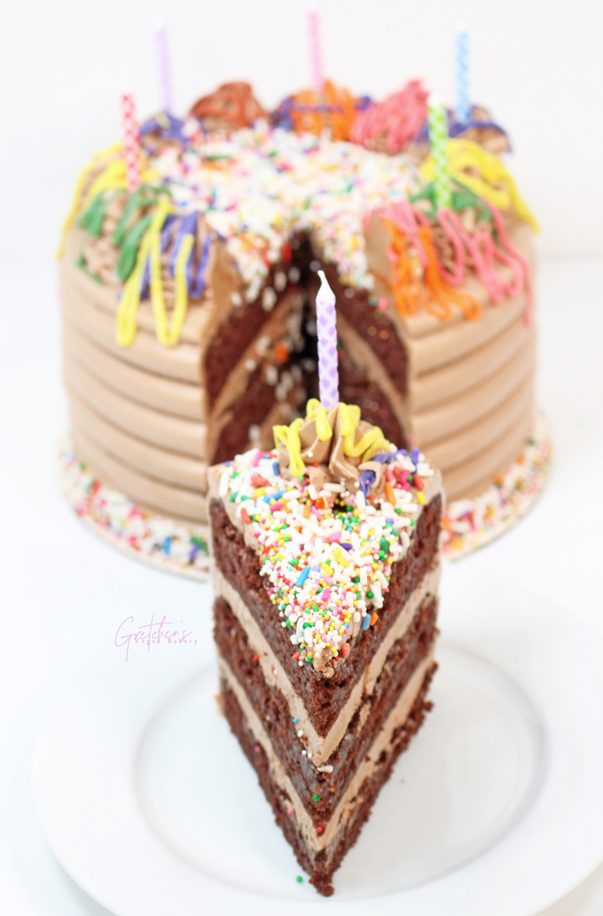 Vegan Chocolate Birthday Cake