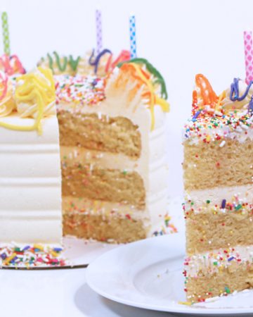 Vegan Vanilla Birthday Cake