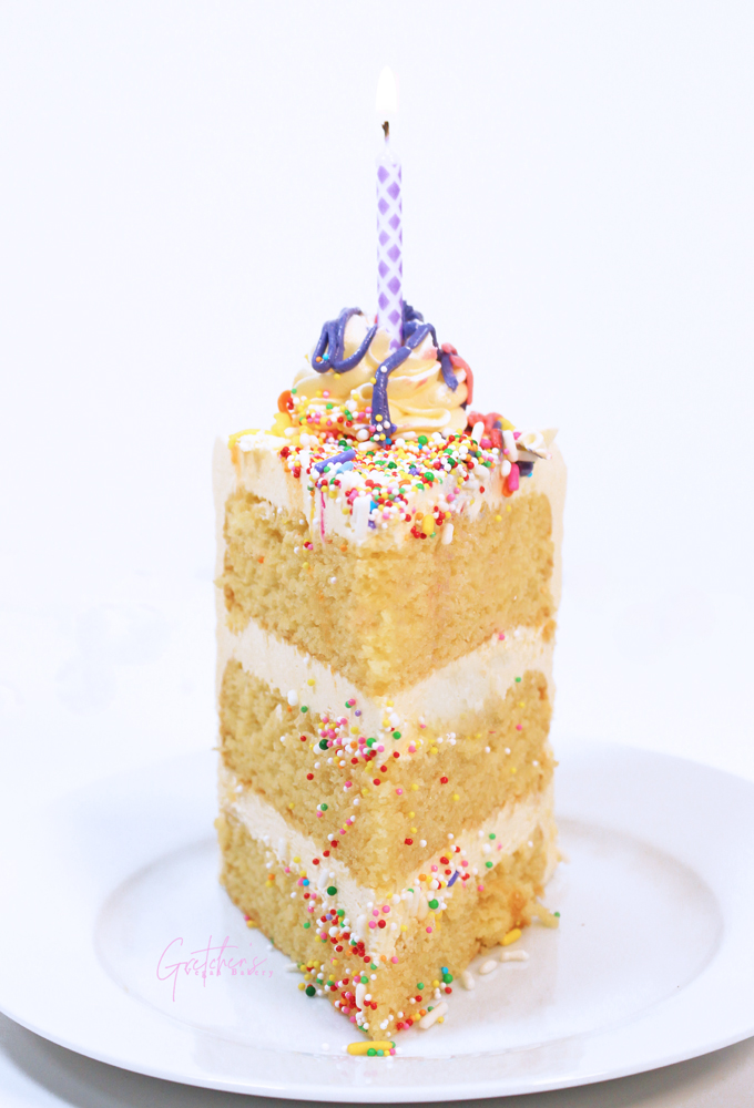 Vegan Vanilla Birthday Cake