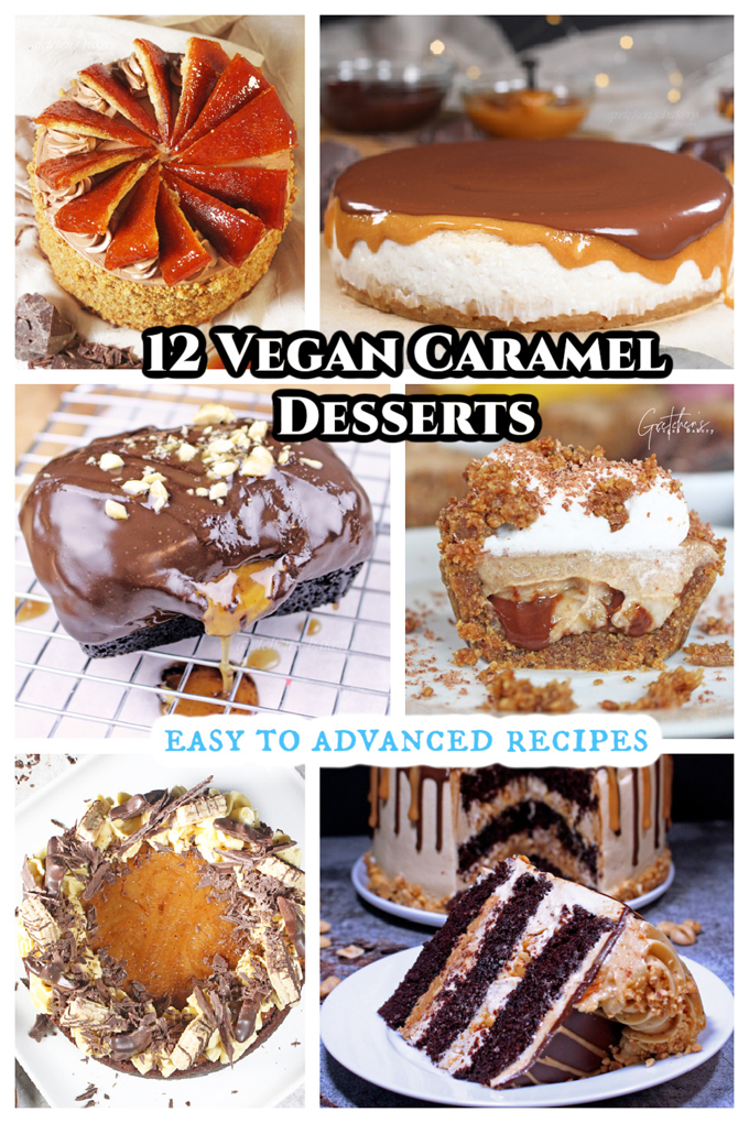 12 Vegan Caramel Desserts