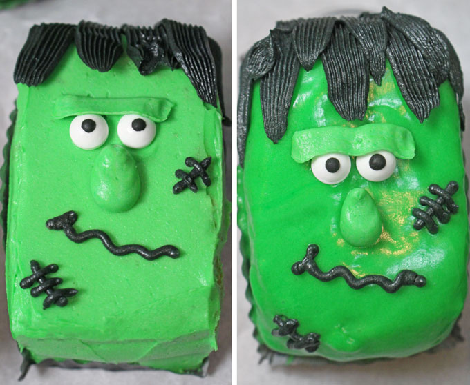 Franken Jam Cakes for Halloween