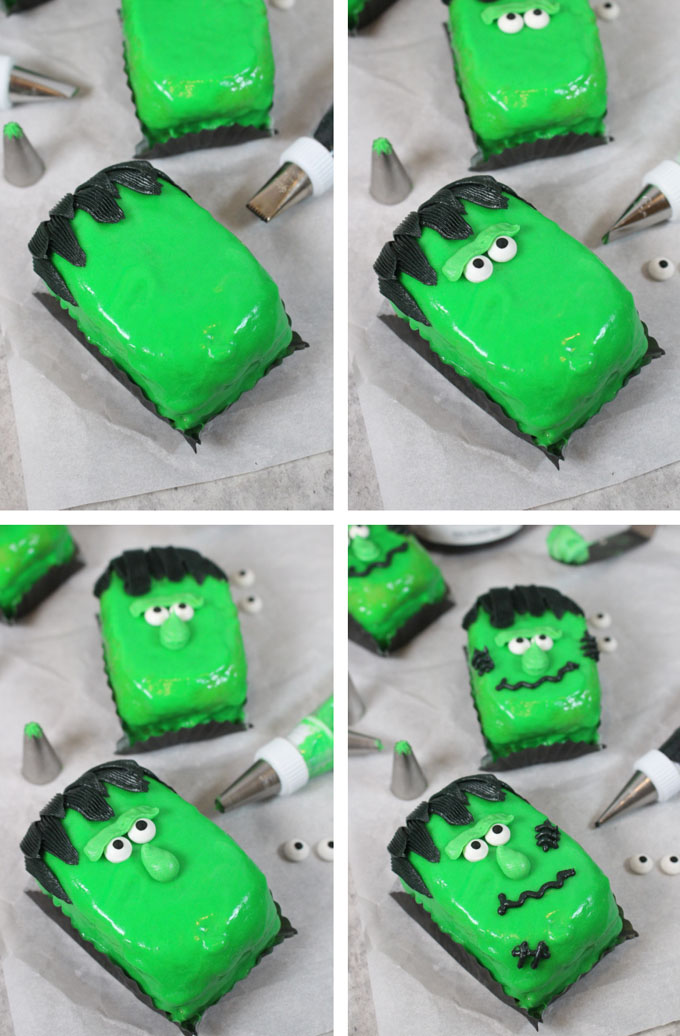 Franken Jam Cakes for Halloween