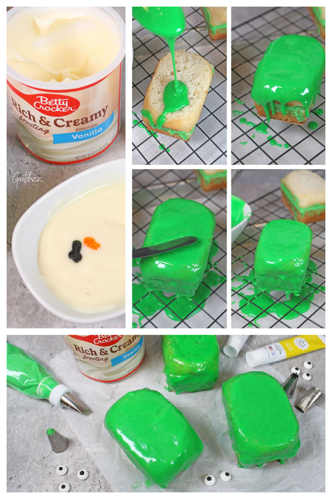 Franken Jam Cakes for Halloween