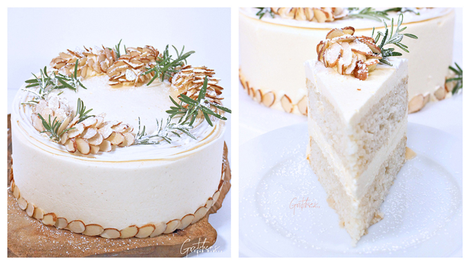 White Christmas Cake