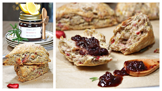 Lemon Rosemary Scones