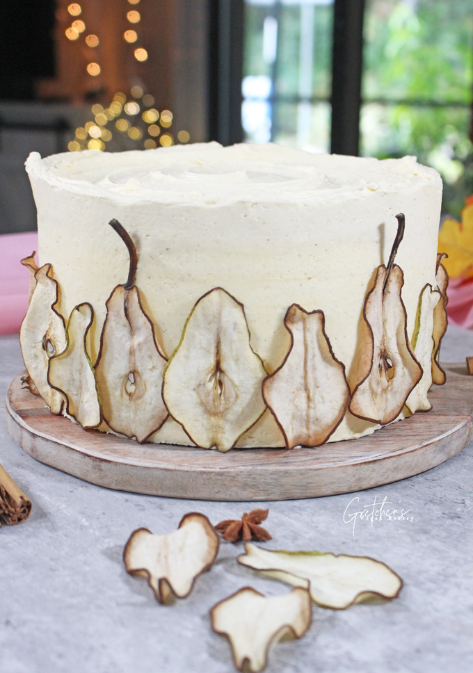 Caramelized Chai Pear Cake