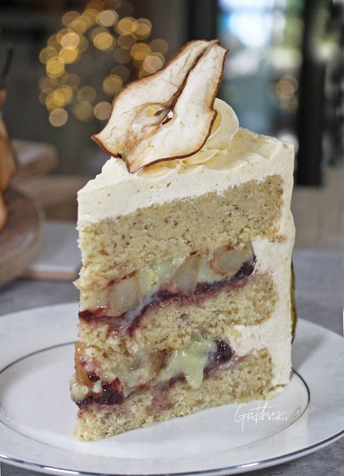 Caramelized Chai Pear Cake