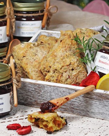 Lemon Rosemary Scones