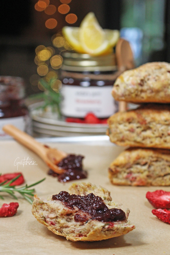 Lemon Rosemary Scones