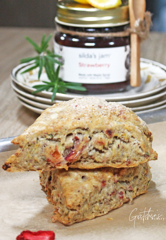 Lemon Rosemary Scones