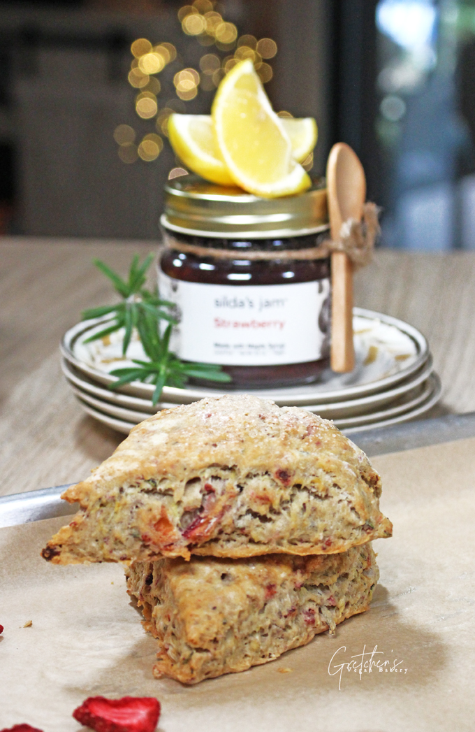 Lemon Rosemary Scones