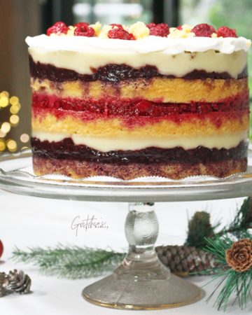 Vegan Christmas Trifle Cake