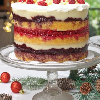Vegan Christmas Trifle Cake