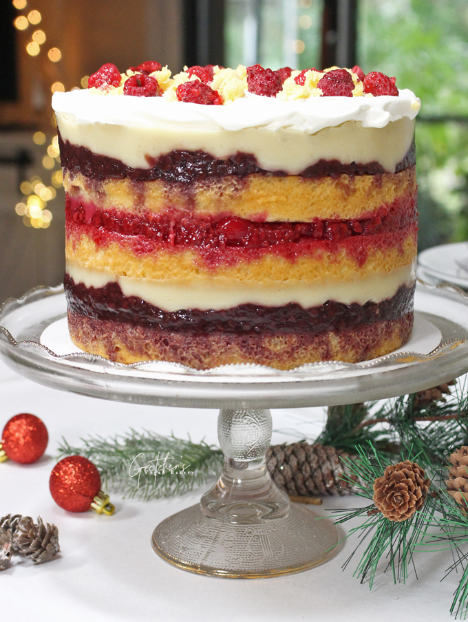 Vegan Christmas Trifle Cake