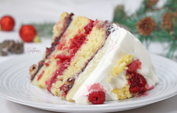 Vegan Christmas Trifle Cake