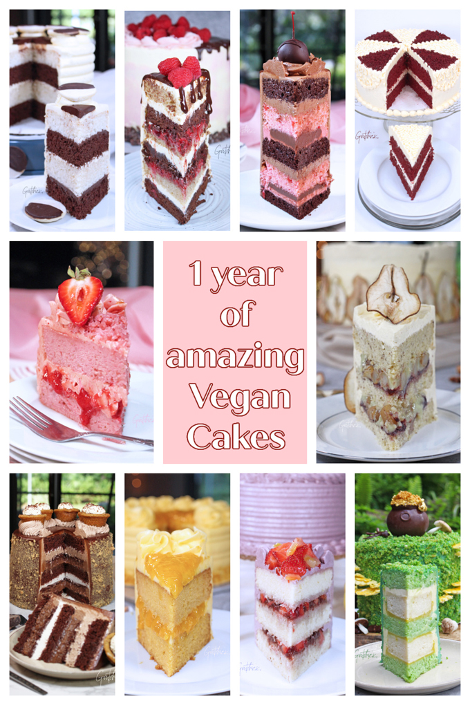 1 Year of Amazing Vegan Cakes!