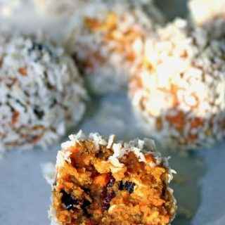 raw vegan carrot cake energy balls