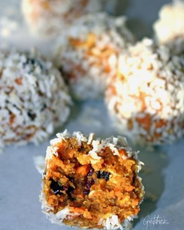 raw vegan carrot cake energy balls
