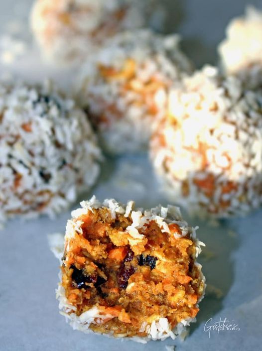 raw vegan carrot cake energy balls