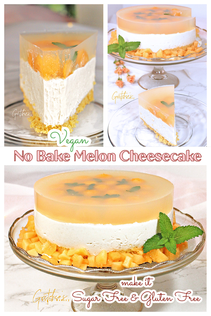 No Bake Melon Cheesecake