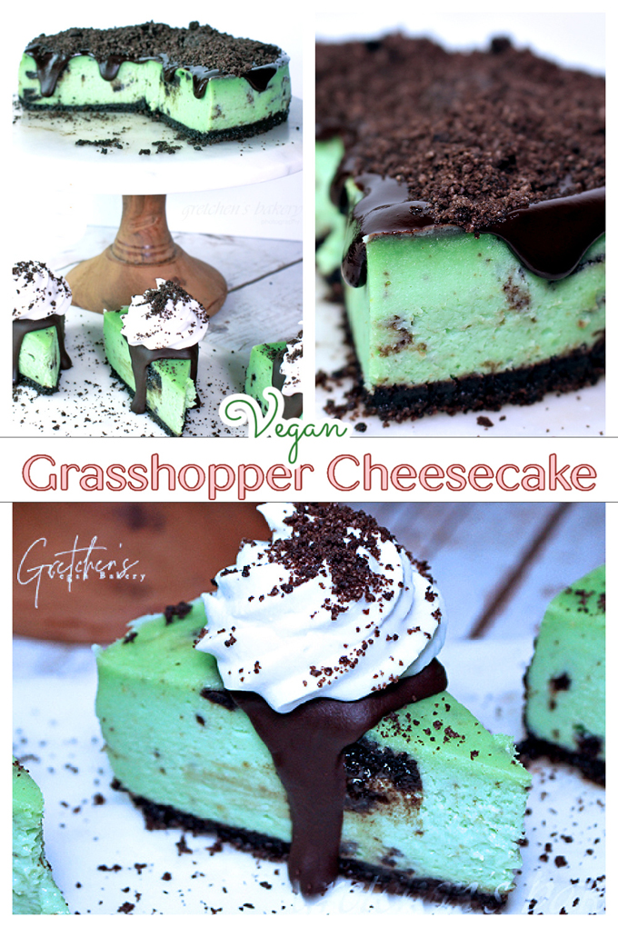 Vegan Grassshopper Cheesecake