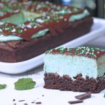 Vegan Creme de Menthe Brownies