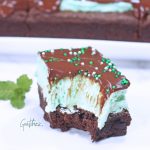Vegan Creme de Menthe Brownies