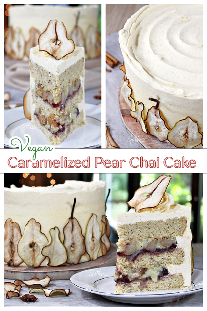 Caramelized Pear Chai Cake
