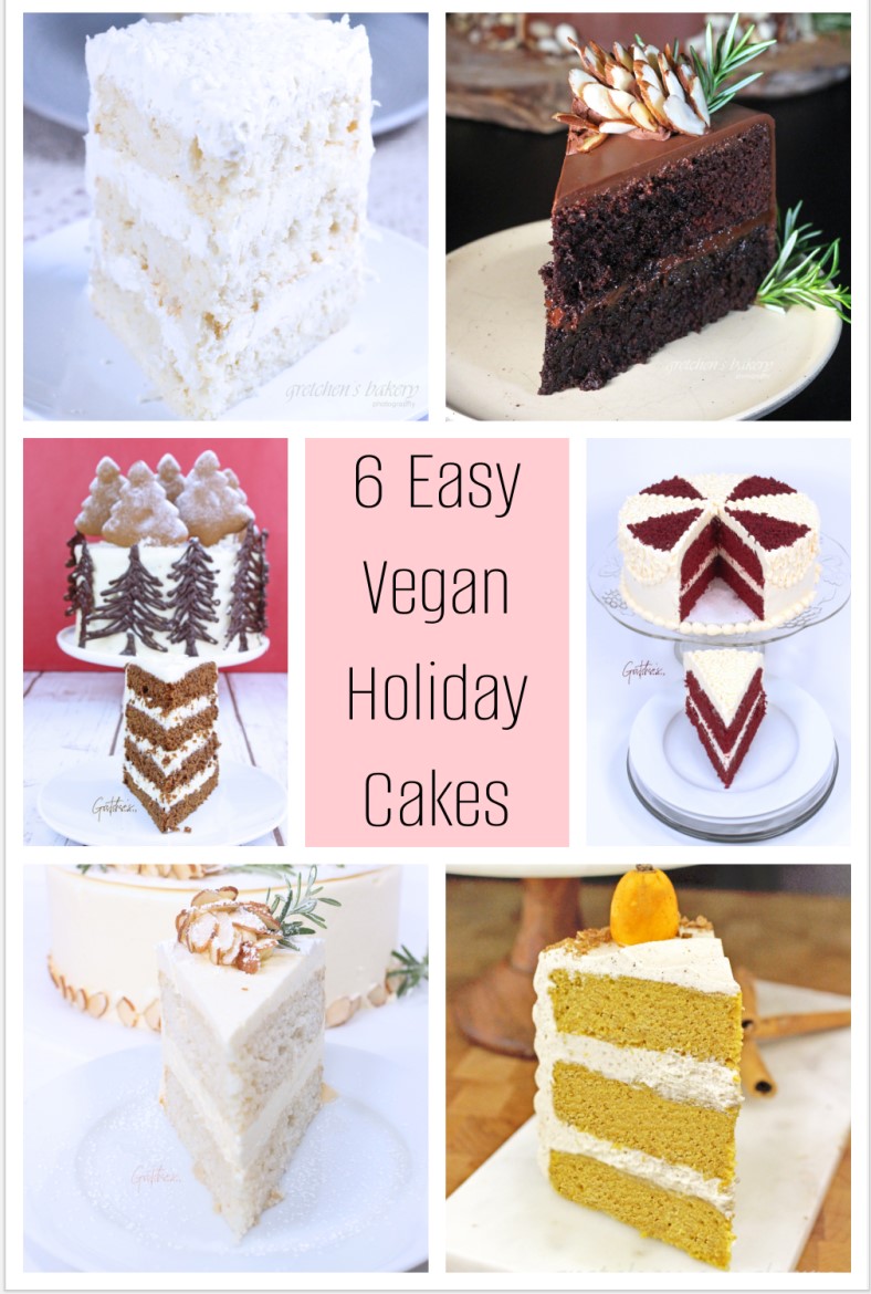 6 Easy Vegan Holiday Cakes