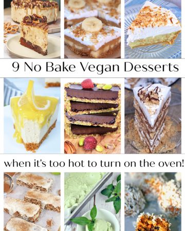 no bake vegan desserts