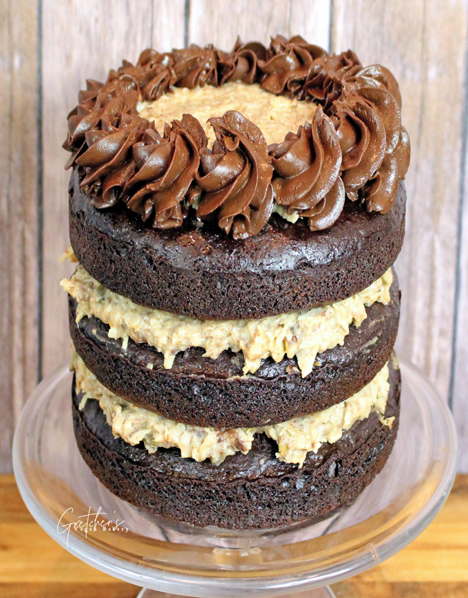 Low Sugar German chocolate cake