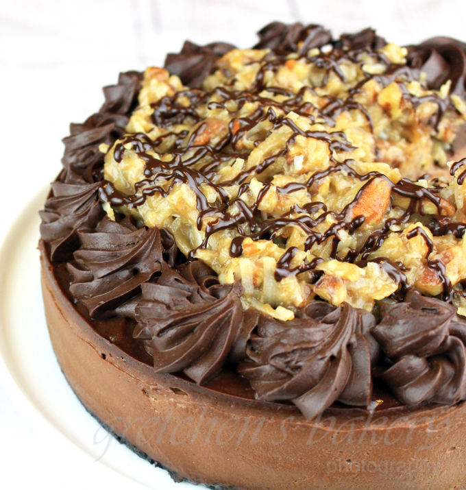 German Chocolate Cheesecake