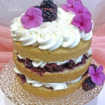 Blackberry Vanilla Cream Cake