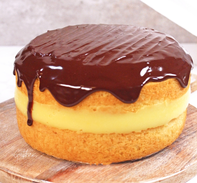 Vegan Boston Creme Pie