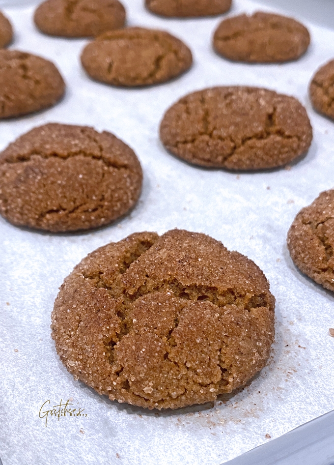 Vegan Gingersnap Cookies